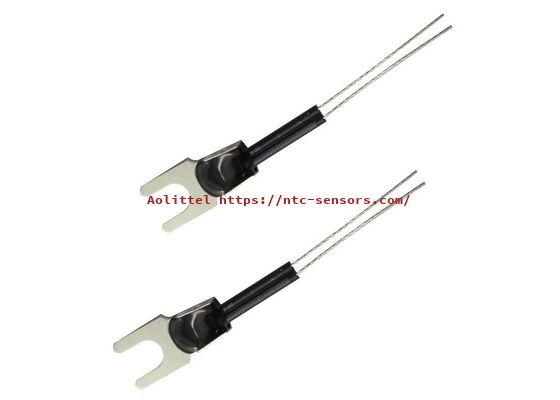 Customized U Type Probe Medical Device Surface Temperature Sensor 100K 1% 3950 NTC Thermistor Fork Connector Screw Mount