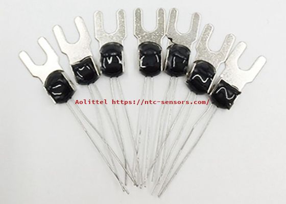 Customized U Type Probe Medical Device Surface Temperature Sensor 100K 1% 3950 NTC Thermistor Fork Connector Screw Mount