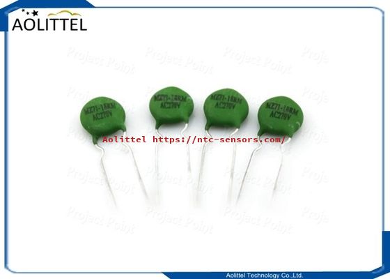 Silicone Coated Informing Degaussing PTC Thermistor MZ71-18RM AC270V 14mm 18Ohm TC 60C For Color TV