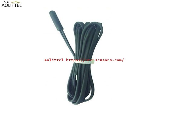 IP68 TPE Injection 6x15mm NTC Micro Temperature Sensor 10KΩ±1% B2550=3950±1% With B Type AWG26# Flat Cable 2 Meter