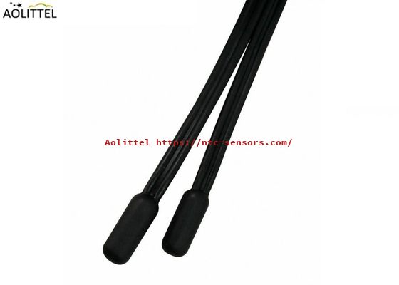 IP68 TPE Injection 6x15mm NTC Micro Temperature Sensor 10KΩ±1% B2550=3950±1% With B Type AWG26# Flat Cable 2 Meter